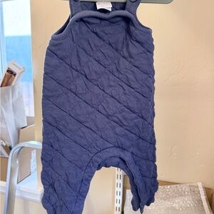 Hanna Andersson Charcoal Navy Baby Romper